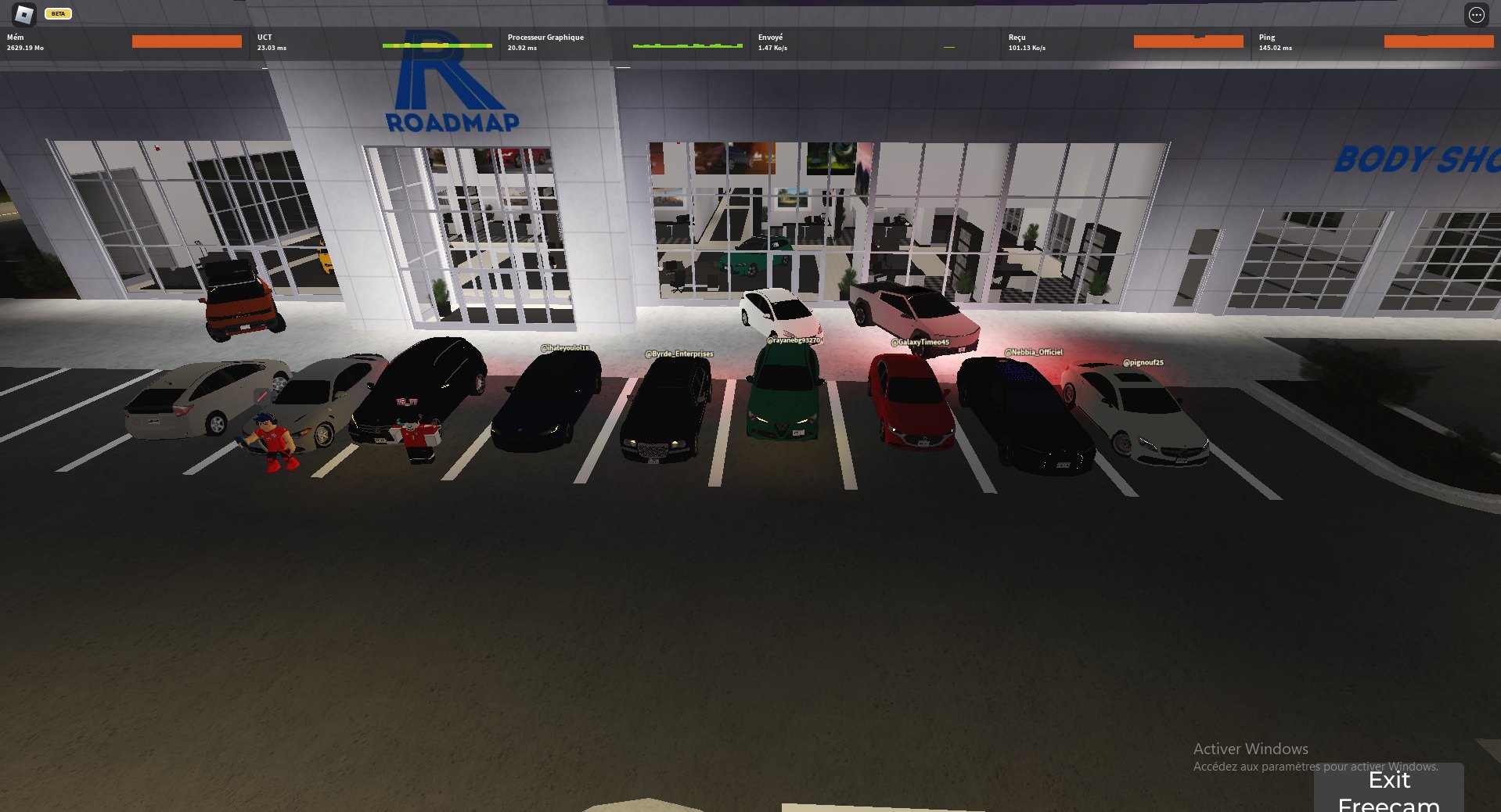 Photo prise sur le serveur GVRP FR