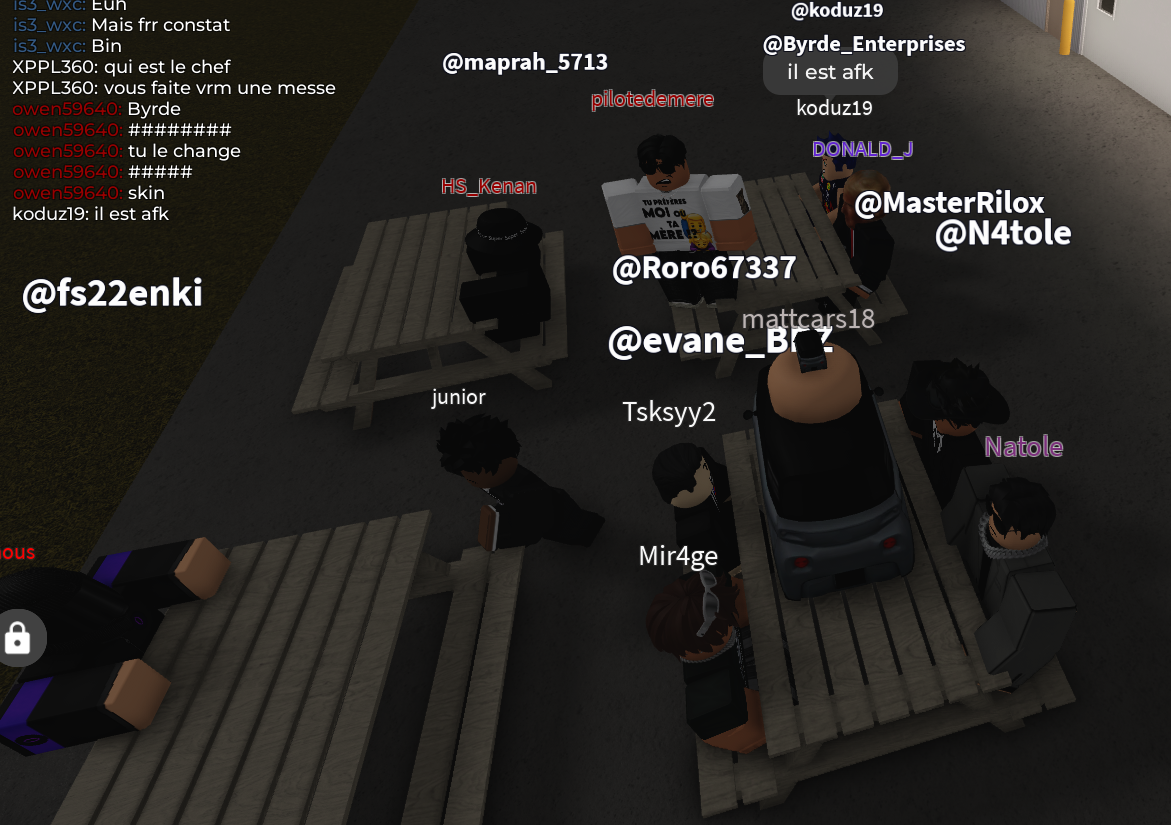Photo prise sur le serveur GVRP FR