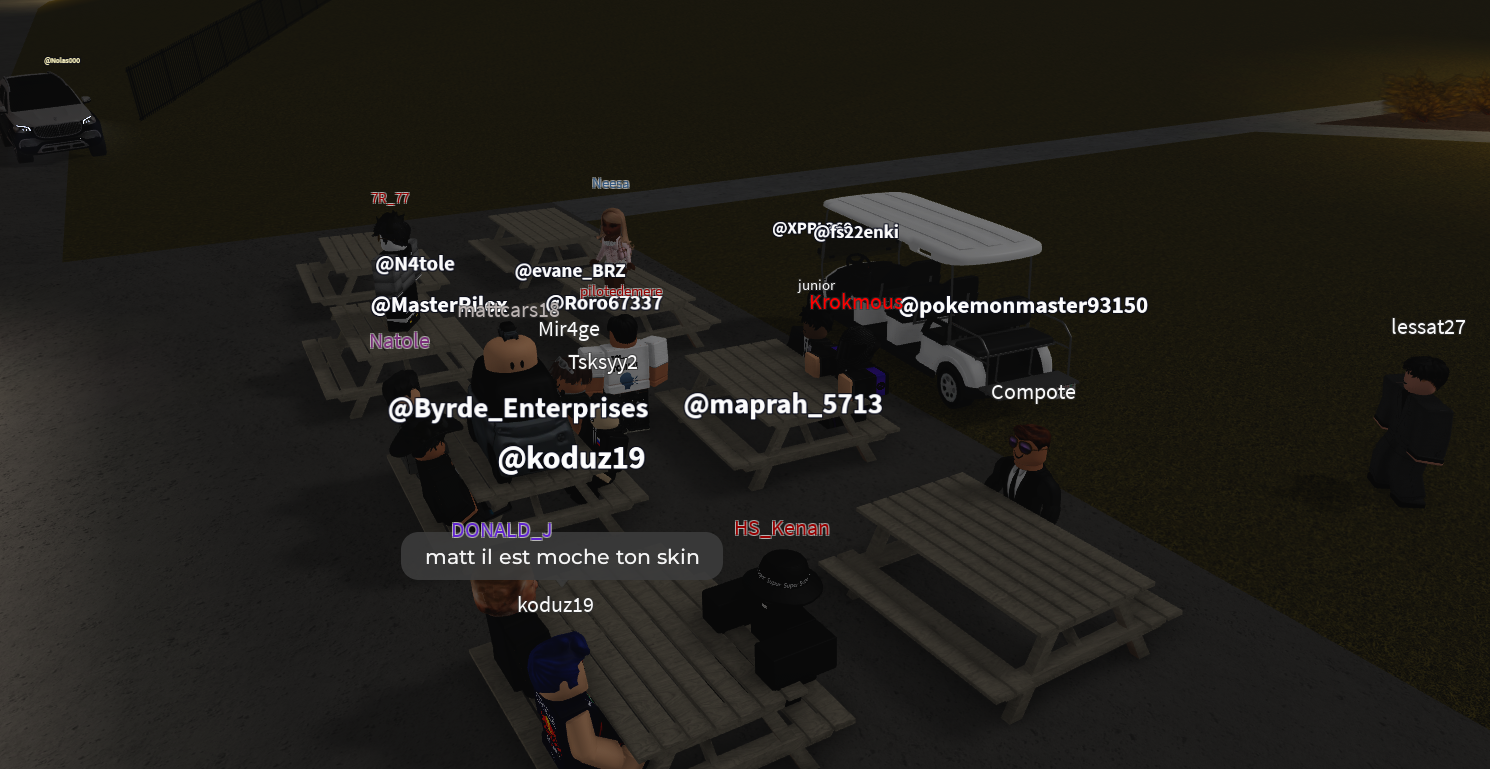 Photo prise sur le serveur GVRP FR