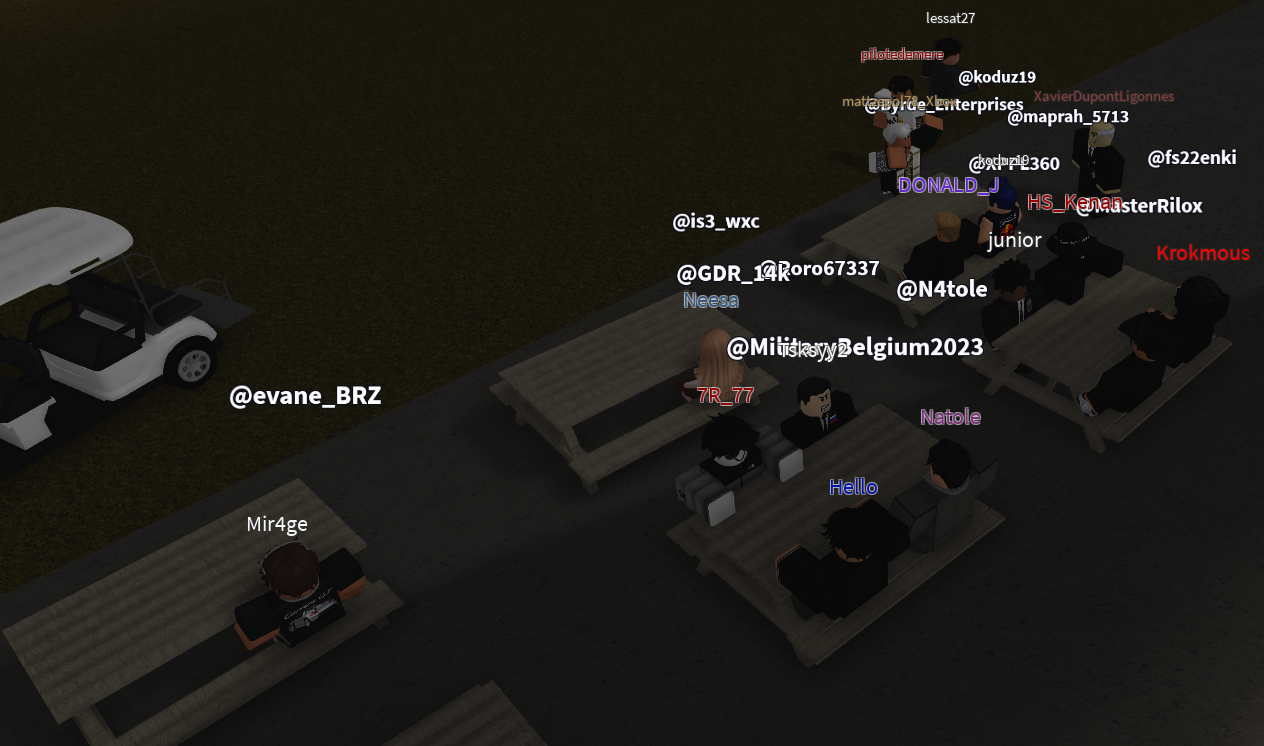 Photo prise sur le serveur GVRP FR